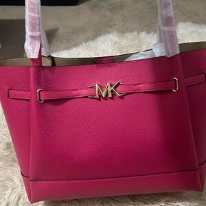 COPY - NWT Michael Kors electric pink large belted tote